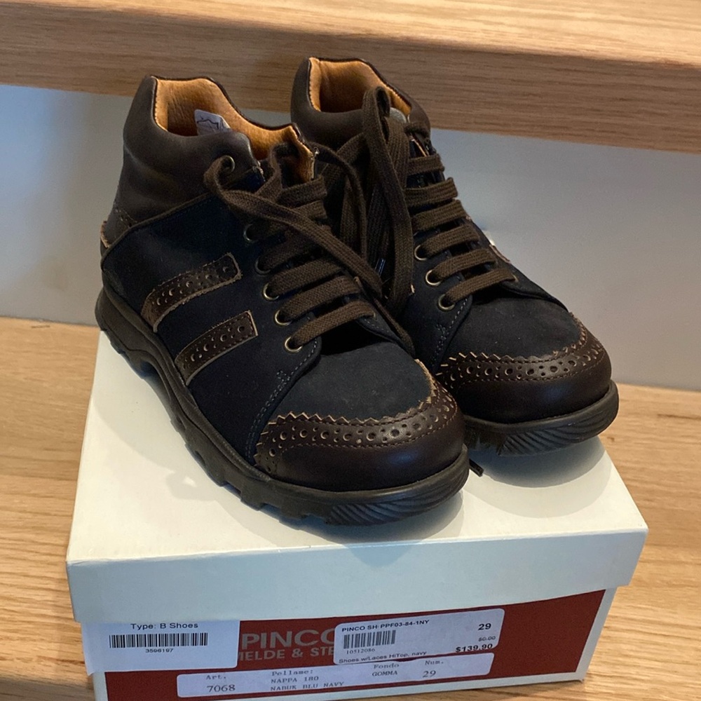 I Pinco Pallino Italian genuine leather Nabuk boots unisex